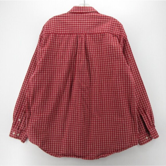 VINTAGE Structure Shirt XL Button Down Oxford Plaid Pocket Twill 90s Y2K - Picture 7 of 10